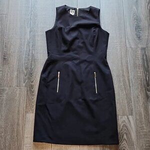 🍁 Ann Klein zipper detail Shift Dress 🍁